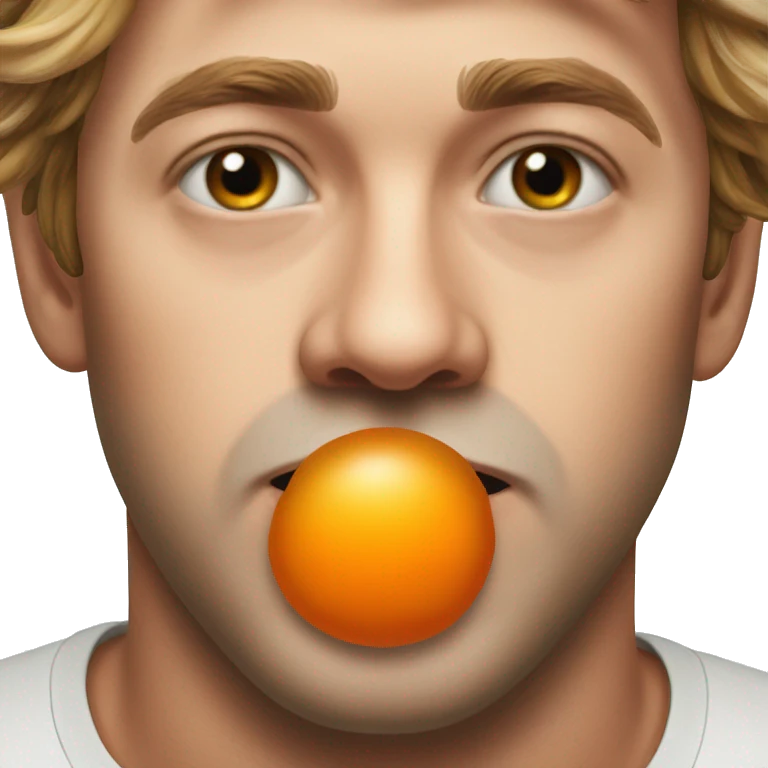 Orange blob emoji