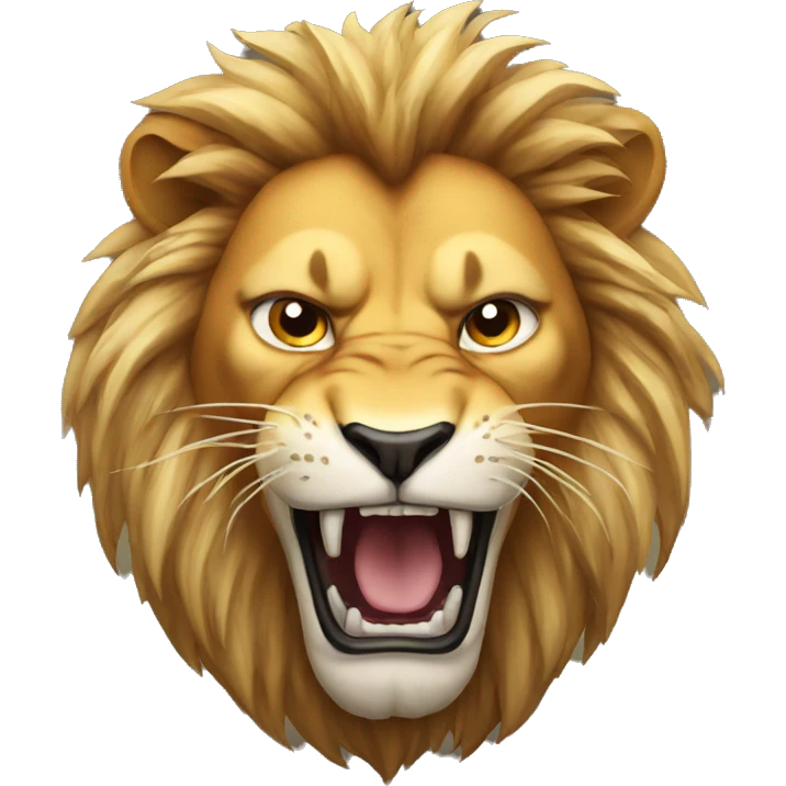 aggressive lion emoji