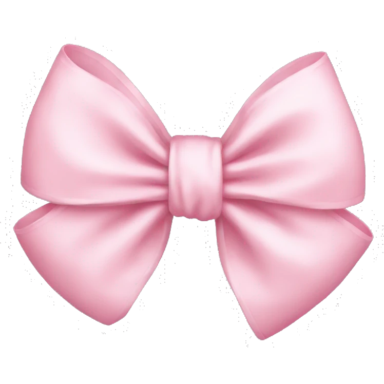 Light pink bow emoji