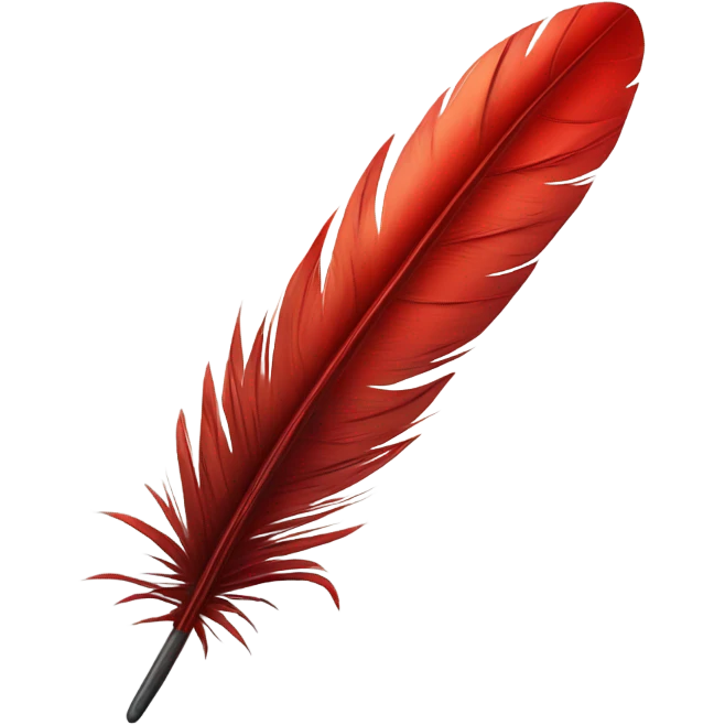 red feather emoji