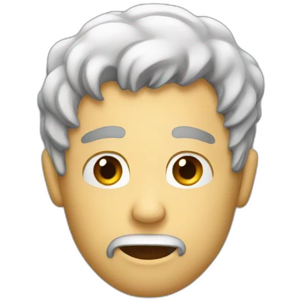 Man sucked into his phone emoji