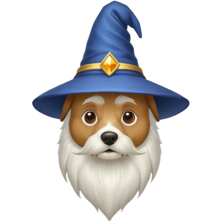 Dog wizard emoji