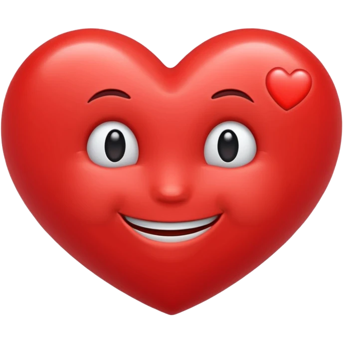 Red smiley heart emoji