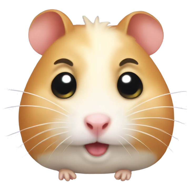 Embarrassed hamster emoji