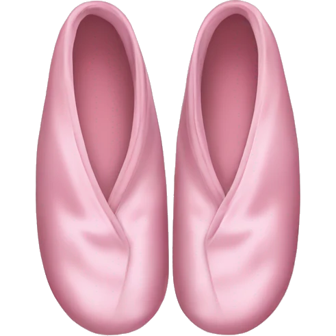 Light pink silk slippers and robe emoji