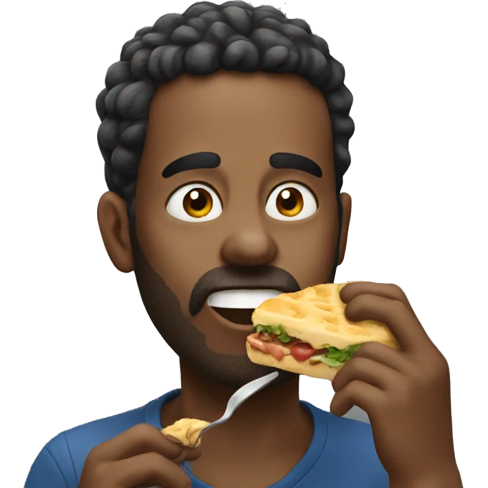 somone eating  emoji