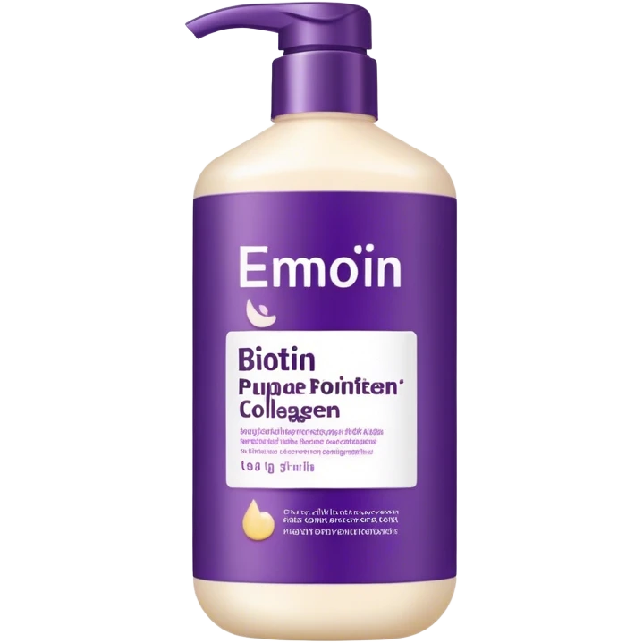 OGX Biotin & Collagen Conditioner Dark purple hair conditioner with biotin and collagen emoji