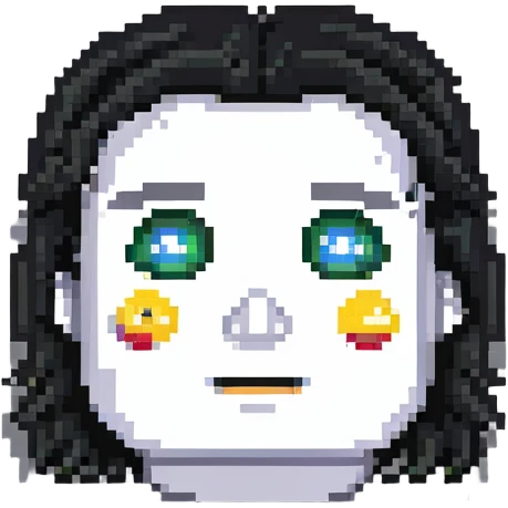 German character with stern face emoji