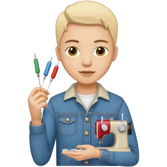 a creative clothing maker with a jeans  emoji