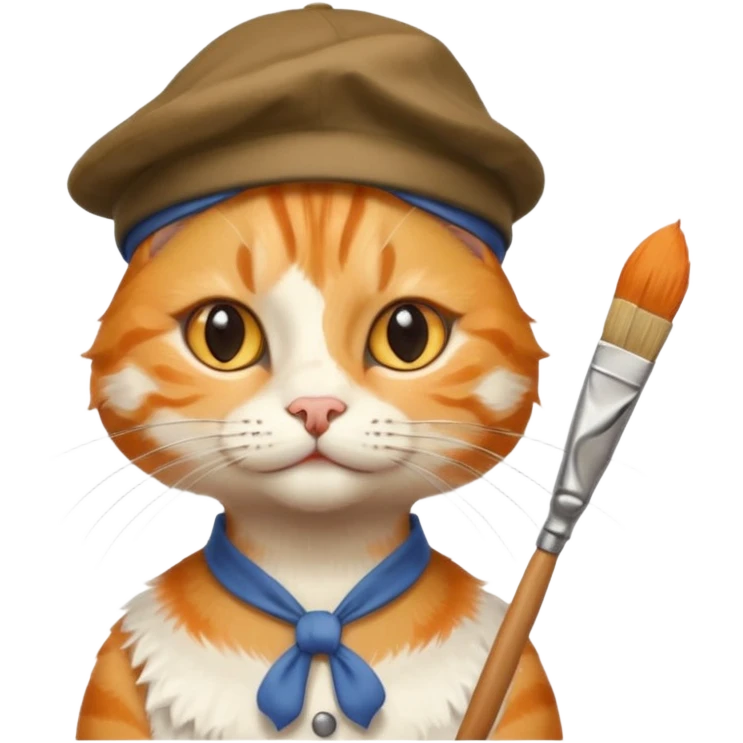 painter cat emoji
