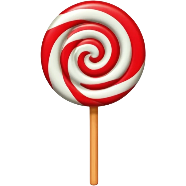 a colorful lollipop, apple emoji style emoji