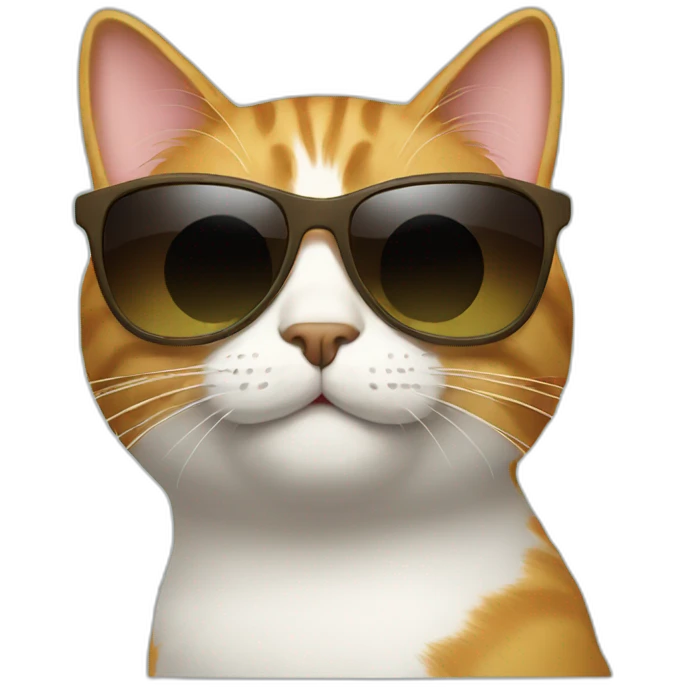 Cat with sunglasses emoji
