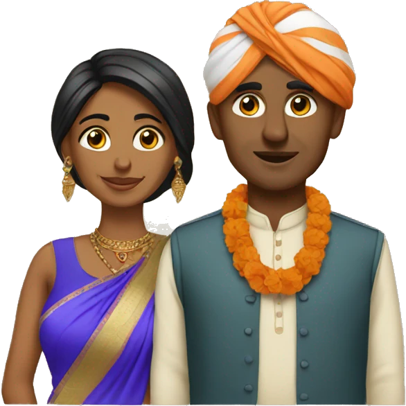 indian couple emoji