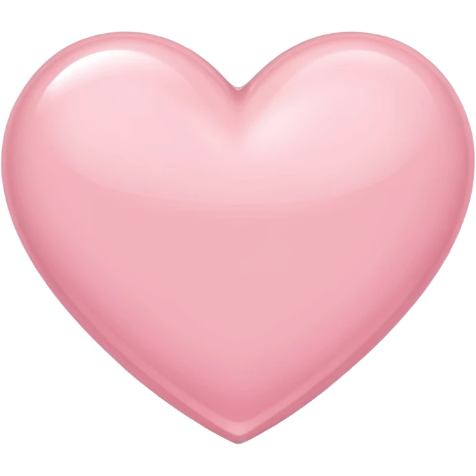 Light pink heart emoji