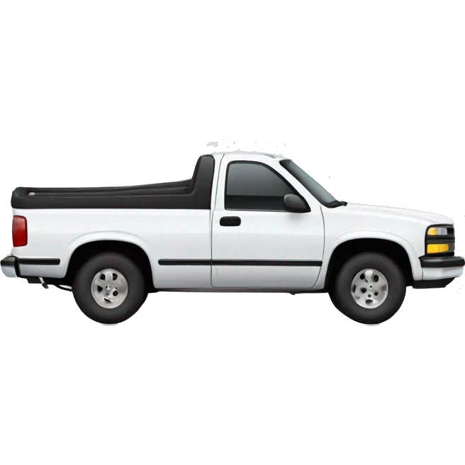 White Chevy s10 emoji