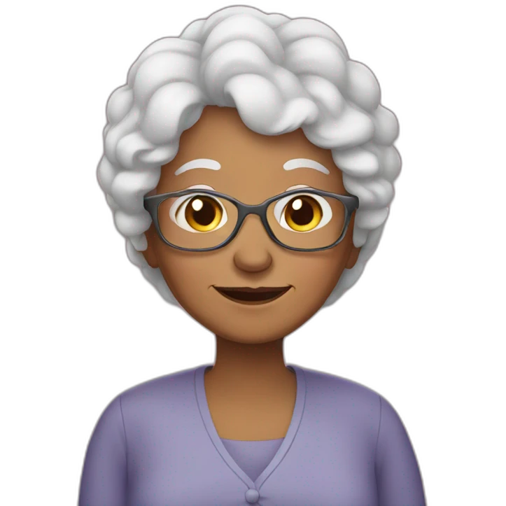 Grandma with love emoji