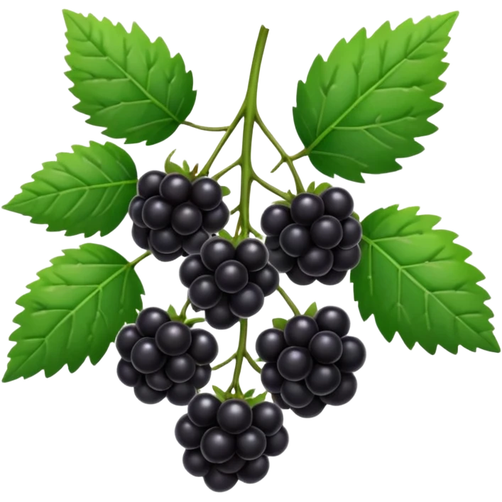 blackberry plant emoji
