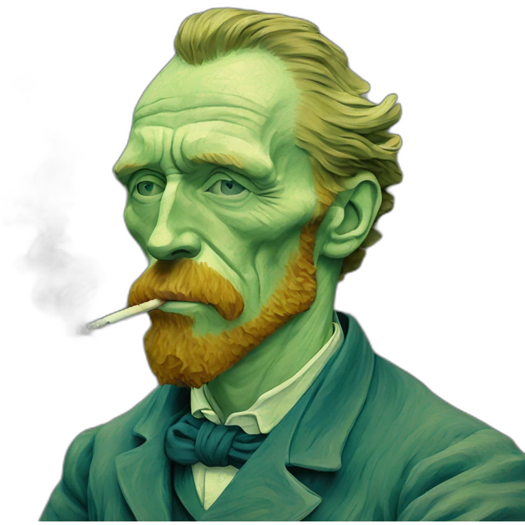 vincent van Gogh smoke weed emoji