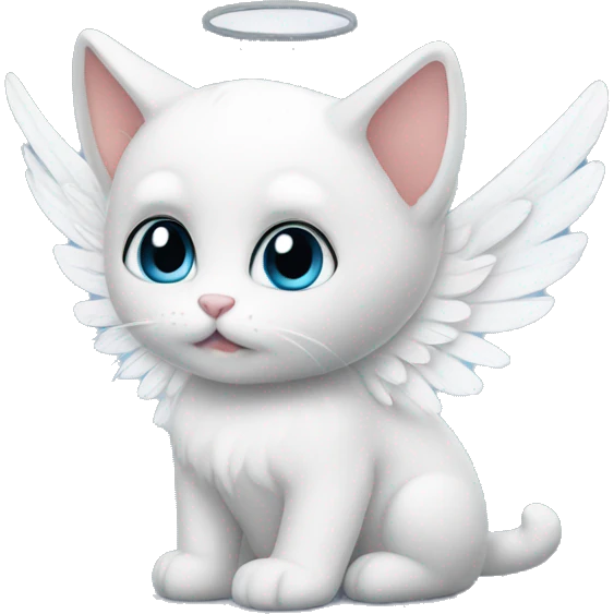 angel kitty emoji