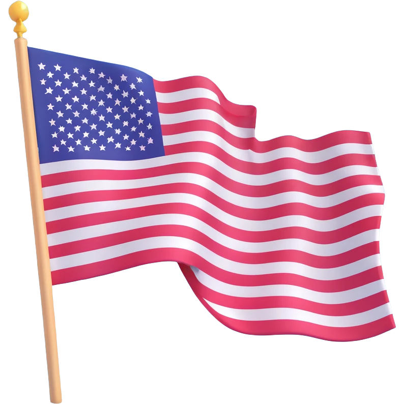 USA flag waving emoji