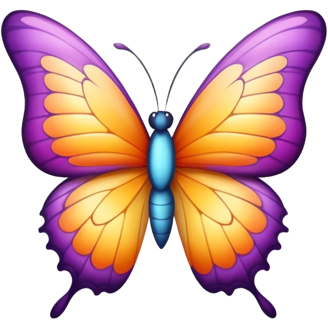 Butterfly in love emoji