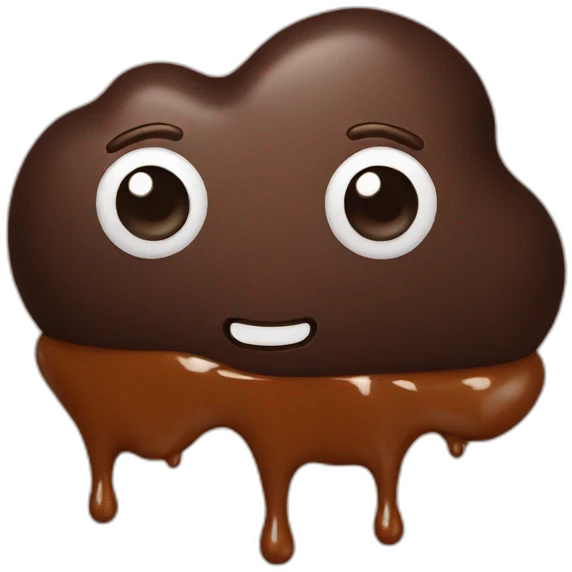 melting chocolate emoji
