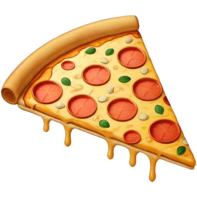Gold pizza emoji