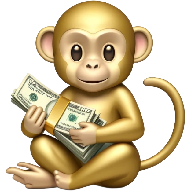 Money monkey emoji