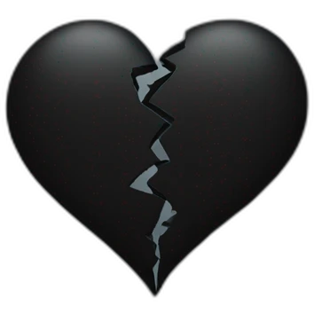 broken black heart emoji