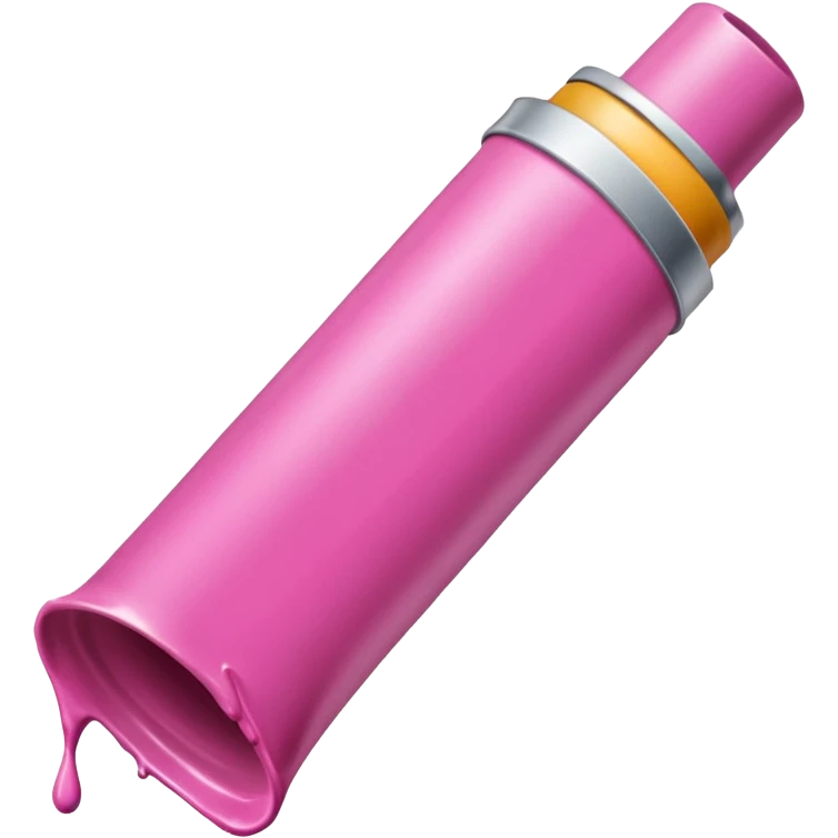 Tube de peinture rose emoji