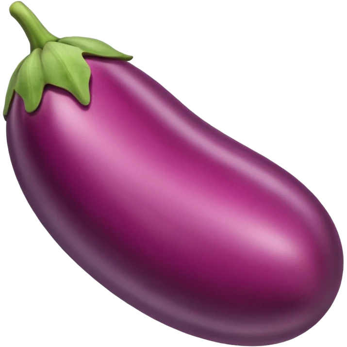 Pink eggplant emoji