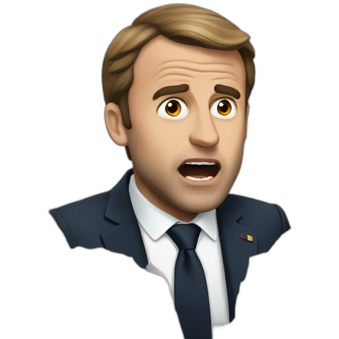 Macron shocked emoji