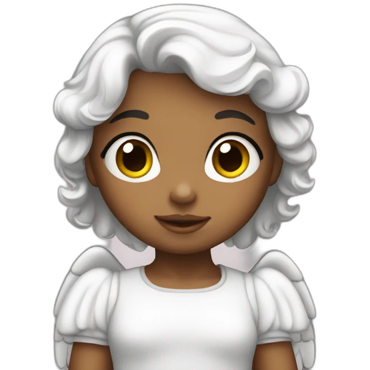 cute girl angel emoji