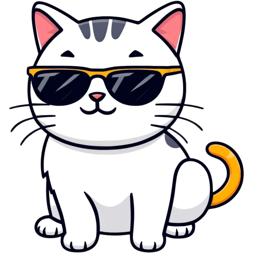 cat wearing sunglasses emoji