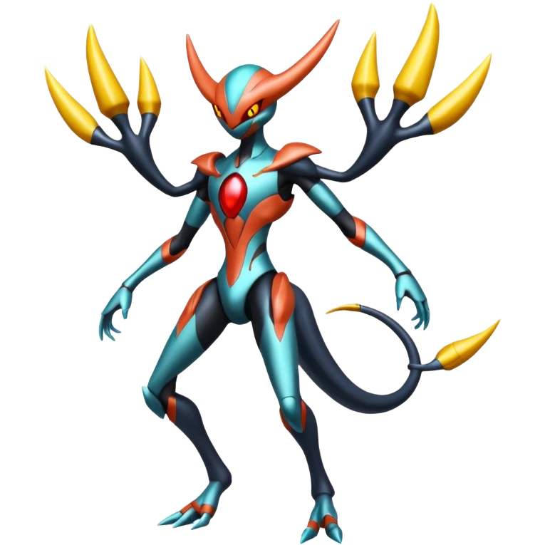 Futuristic Deoxys-Darkrai-Giratina-fusion (full body) emoji