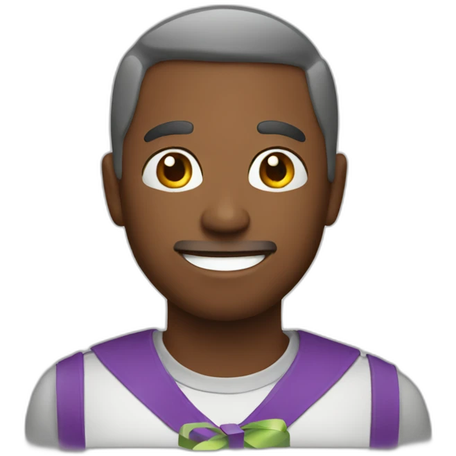 man with gift emoji