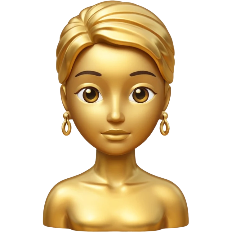 Gold statue emoji