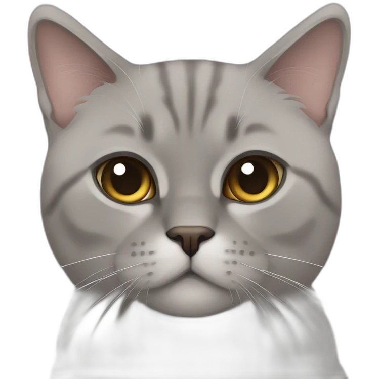 Brownwhitebritishshorthaircat emoji