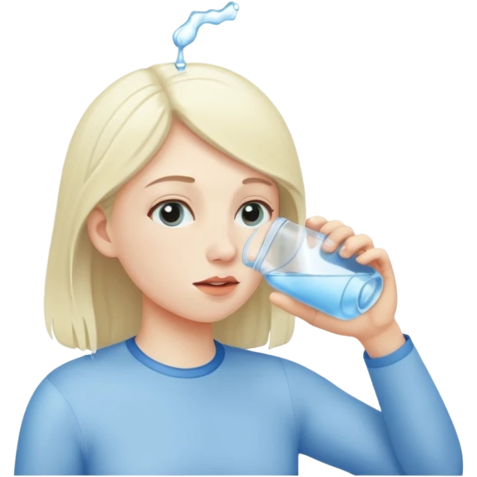 drinking water emoji