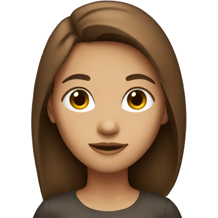 Girl with Brown Hair  emoji