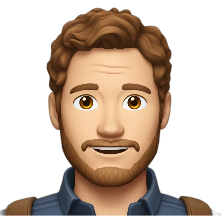 Chris Pratt brunette emoji