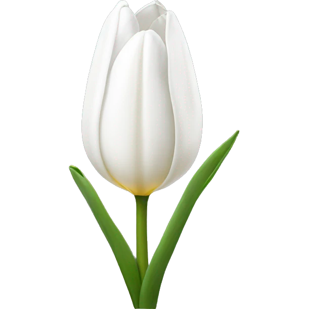 White tulip emoji