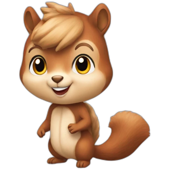 Taylor Swift dressed up as a squirrel emoji