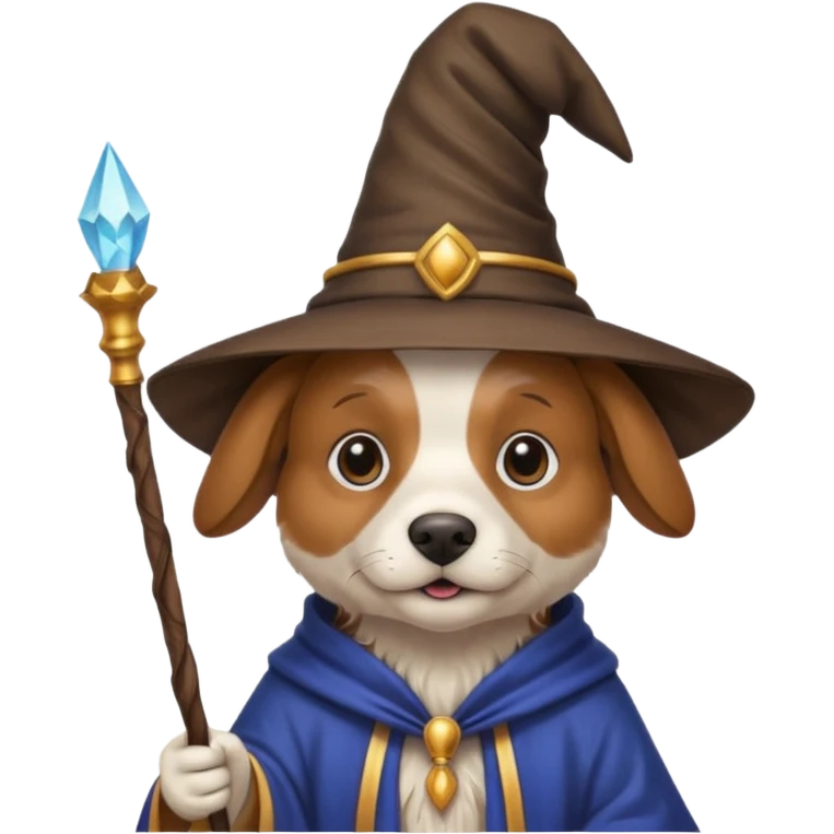 Dog wizard emoji