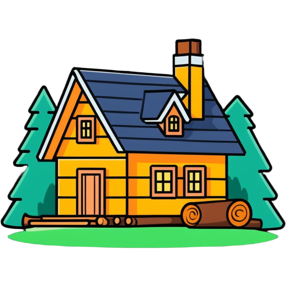 small log house emoji