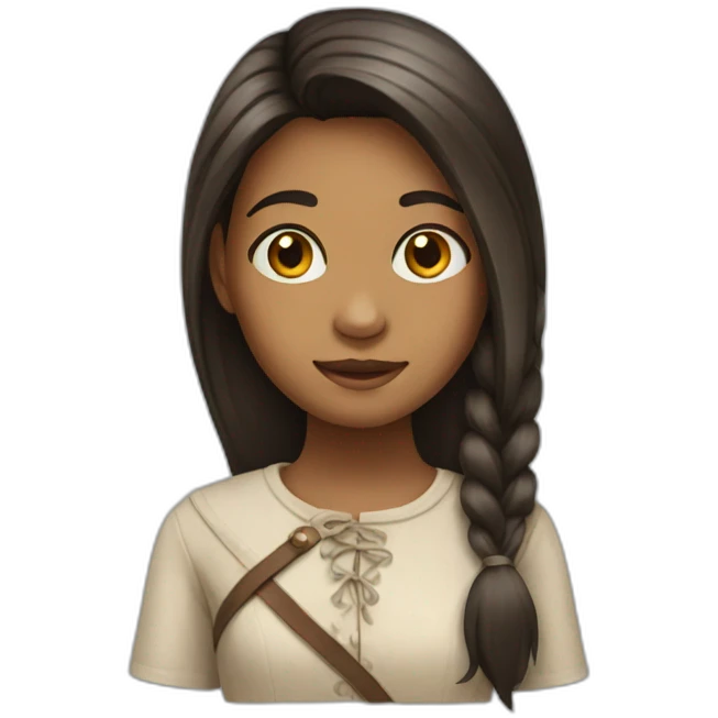 girl with a horse head emoji