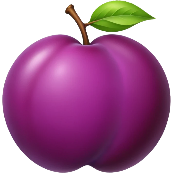 een pruim emoji