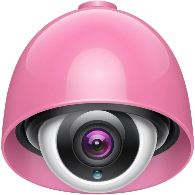 Security Camera pink  emoji