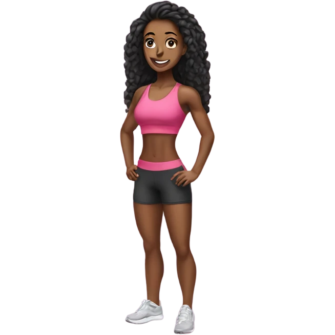 beautiful fitness women  emoji