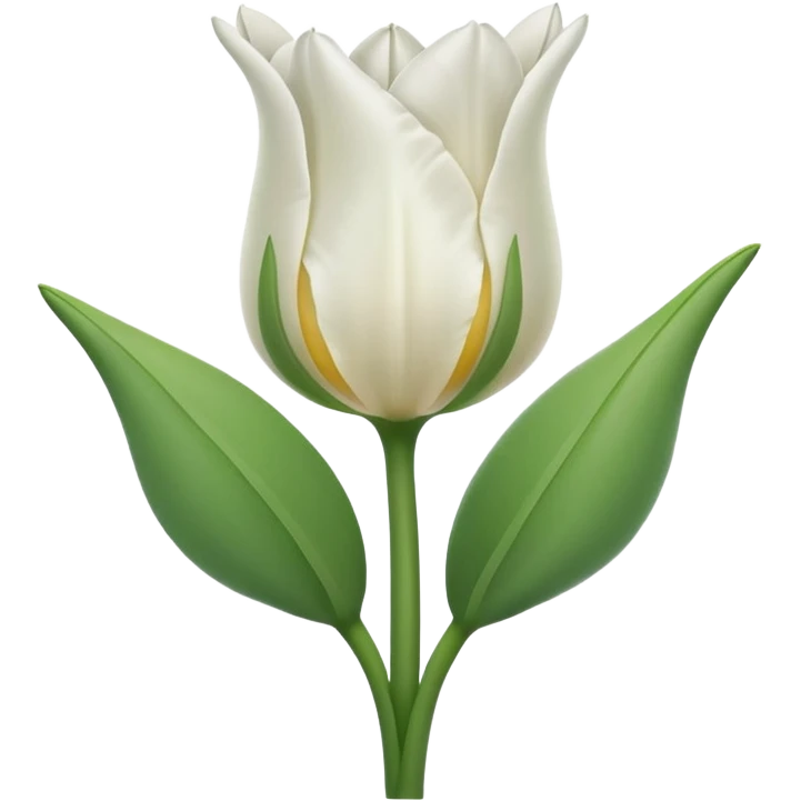 Make a white tulip emoji emoji